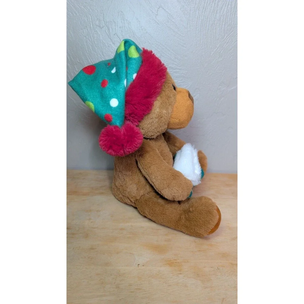 Rinco Brown Bear Stocking and Hat Christmas Teddy Bear 9